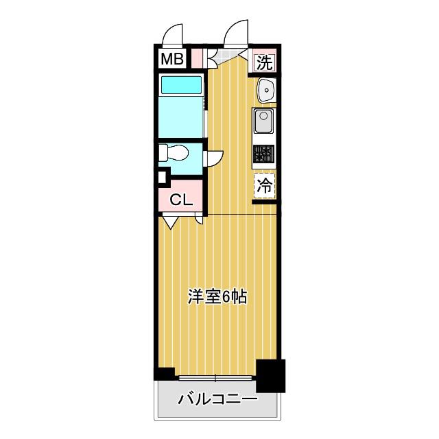 プレサンス神戸プレシャス(1K/7階)の間取り写真