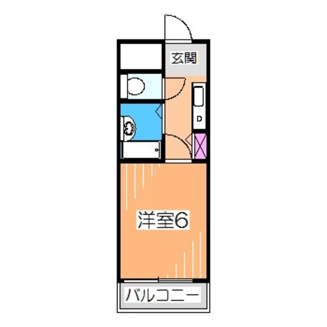 マンションライツ(1K/2階)の間取り写真