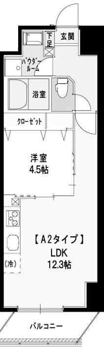 ORANGE PORTE ORANGE PORTE(1LDK/9階)の間取り写真