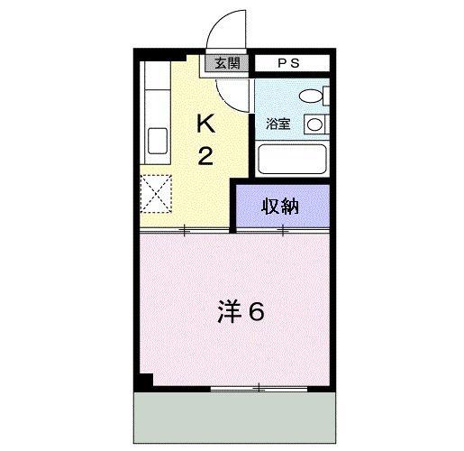 光ハイツ・杉本(1K/1階)の間取り写真