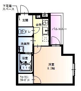 フジパレス我孫子前II番館(1K/3階)の間取り写真