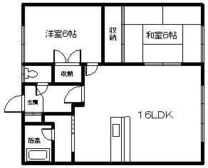 柴ハイツ(2LDK/1階)の間取り写真
