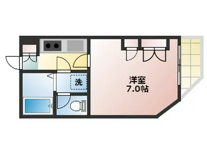 フェリーチェAOBA(ワンルーム/4階)の間取り写真