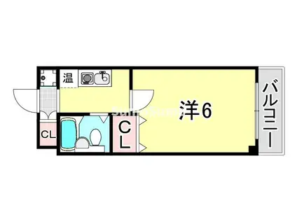 アメニティ須磨(1K/2階)の間取り写真