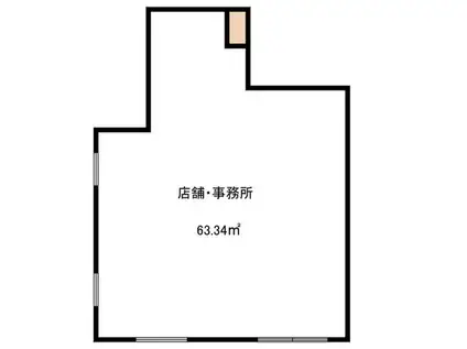 シェルパールビル(ワンルーム/1階)の間取り写真