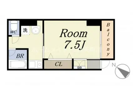 メゾンヒデックス(1K/1階)の間取り写真