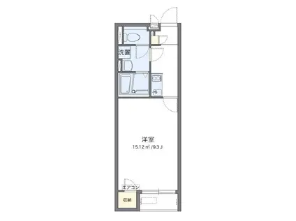 レオネクストカンフォーラ(1K/1階)の間取り写真