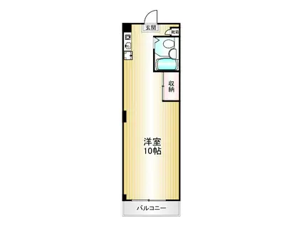 AXIS(ワンルーム/4階)の間取り写真