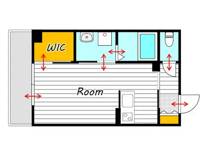 アドラシオン津島(ワンルーム/2階)の間取り写真