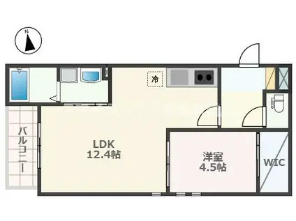 REGALEST T&H(1LDK/2階)の間取り写真