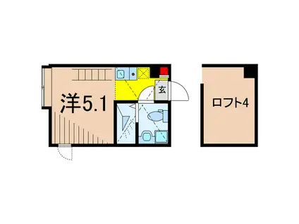 金町BASE(ワンルーム/2階)の間取り写真