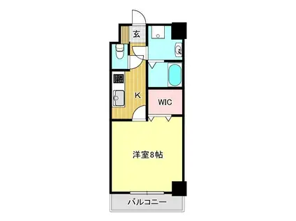 スターロード沼北(1K/3階)の間取り写真