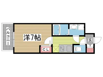 セレニテ三宮リアン(1K/5階)の間取り写真