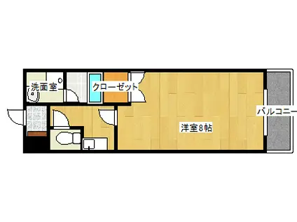 コーボレーション草津(1K/5階)の間取り写真