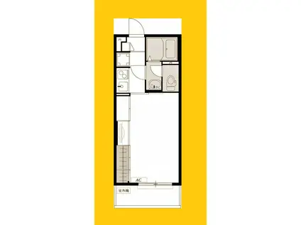 リブリ・シャトー・デ・ザールV(1K/3階)の間取り写真