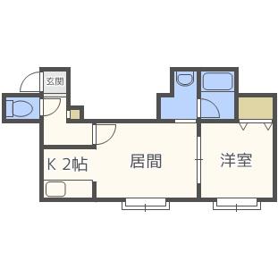 エリート(1LDK/3階)の間取り写真