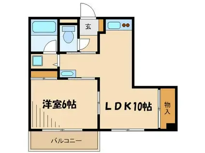 プチメゾンシュエット(1LDK/2階)の間取り写真
