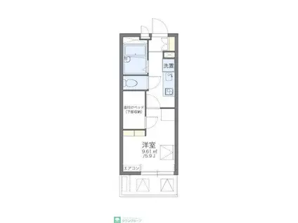 レオパレスWAO WAO(1K/3階)の間取り写真