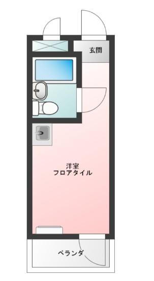 トップルーム品川(ワンルーム/8階)の間取り写真