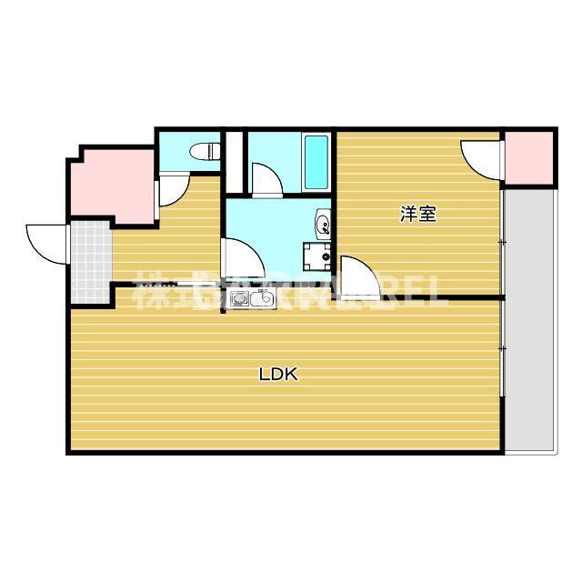 オール甲子園(1SLDK/4階)の間取り写真