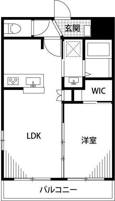 SEI SHELLII(1LDK/1階)の間取り写真