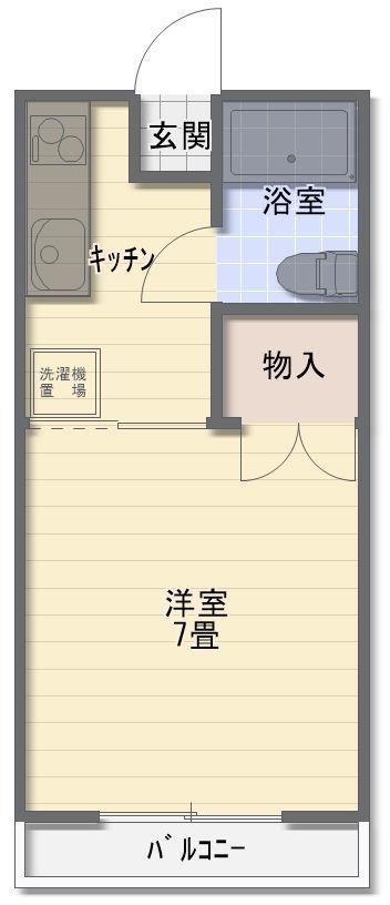 ソシアアネックス(1K/2階)の間取り写真