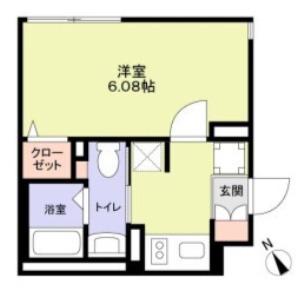 THE RESIDENCE ICHIGAYADAIMACHI(1K/2階)の間取り写真