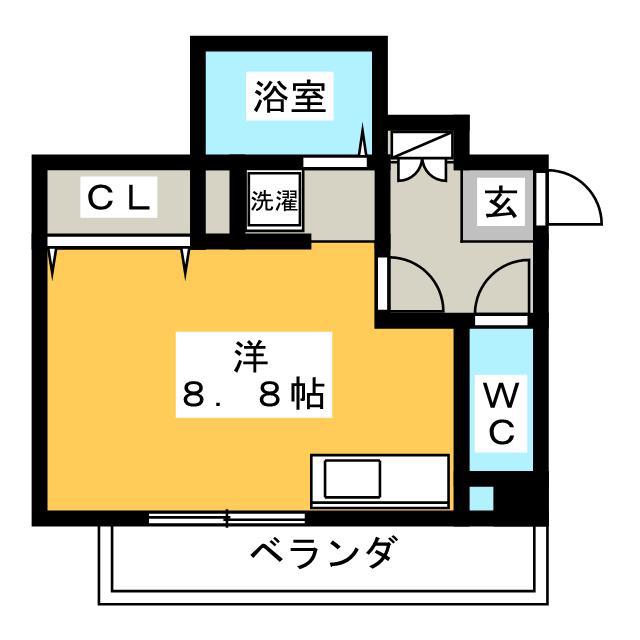 プチメゾン・F(ワンルーム/3階)の間取り写真