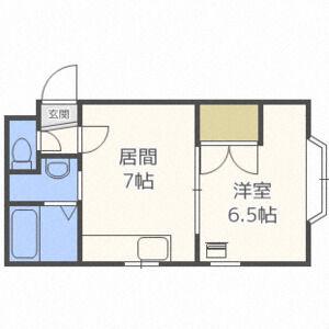 S-COURT17(1DK/3階)の間取り写真