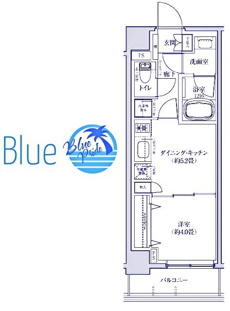 グレーシアフィット羽沢横浜国大(1DK/4階)の間取り写真