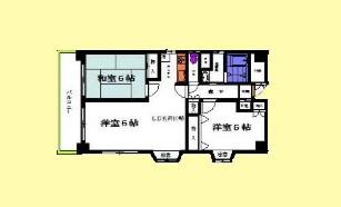 コスモファイブ(3LDK/5階)の間取り写真