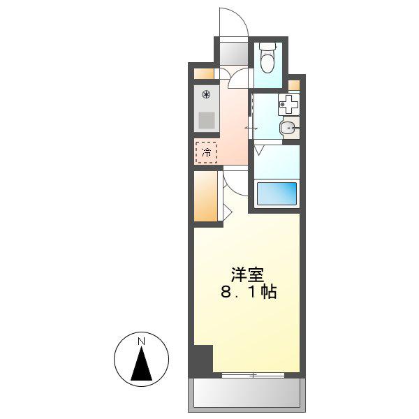 AHマンション泉(1K/2階)の間取り写真