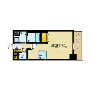 プレサンス名古屋城前(ワンルーム/2階)の間取り写真