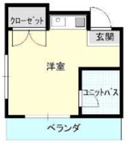 BFレジデンス江古田(ワンルーム/3階)の間取り写真