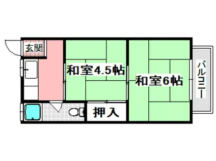 誠和ビル(2K/3階)の間取り写真