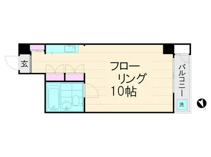 トーア駒込マンション(ワンルーム/5階)の間取り写真