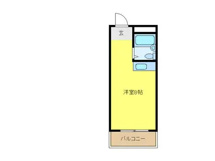 ビレッジ北野田(ワンルーム/2階)の間取り写真