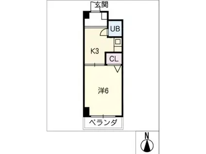 SONOYAMAハウス(1K/3階)の間取り写真