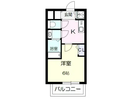 LA DOUCEUR江坂II(1K/3階)の間取り写真