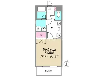 イープラネッツ(1K/3階)の間取り写真