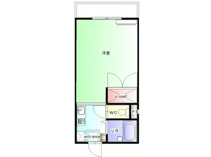 EK PALACE II(1K/2階)の間取り写真