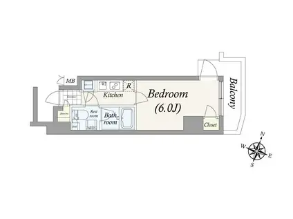 パレステュディオ本郷後楽園(1K/12階)の間取り写真