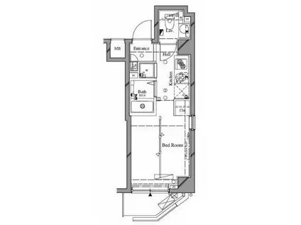 アルテシモ リンク コモド(1K/5階)の間取り写真