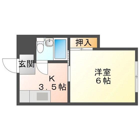 第2和久田ビル(1K/1階)の間取り写真