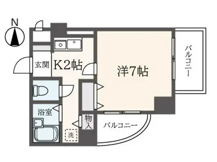 SORA RESIDENCE(1K/7階)の間取り写真
