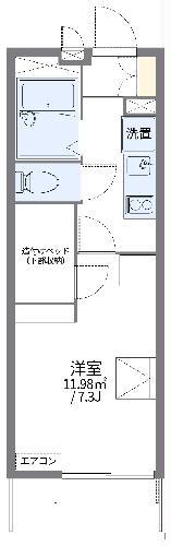 レオパレスNEW GREENII(1K/2階)の間取り写真
