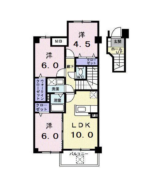 RICHES21(3LDK/4階)の間取り写真