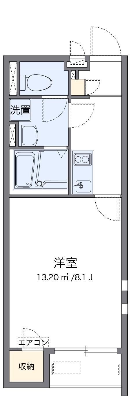 クレイノチャンティック松村(1K/2階)の間取り写真