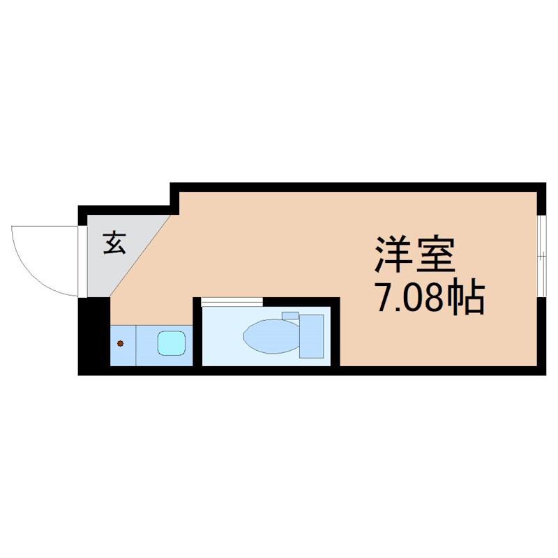 SUN PLUS 1(ワンルーム/1階)の間取り写真