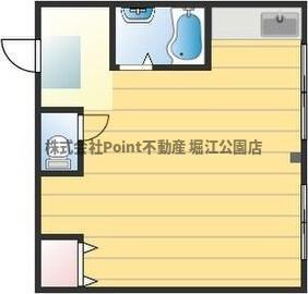ハラビル(ワンルーム/4階)の間取り写真